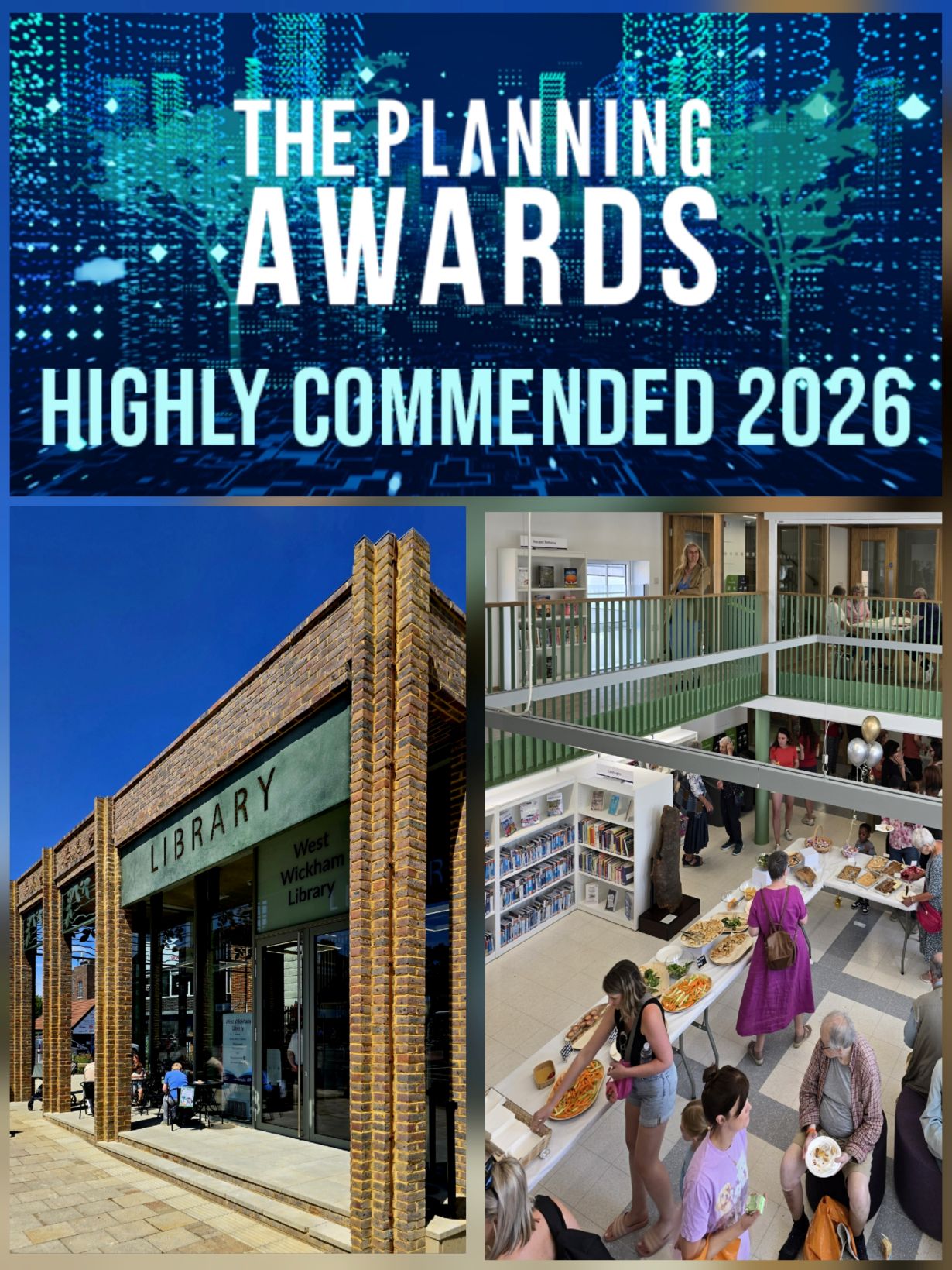 West Wickham Library wins Highly Commended prize at the Planning Awards